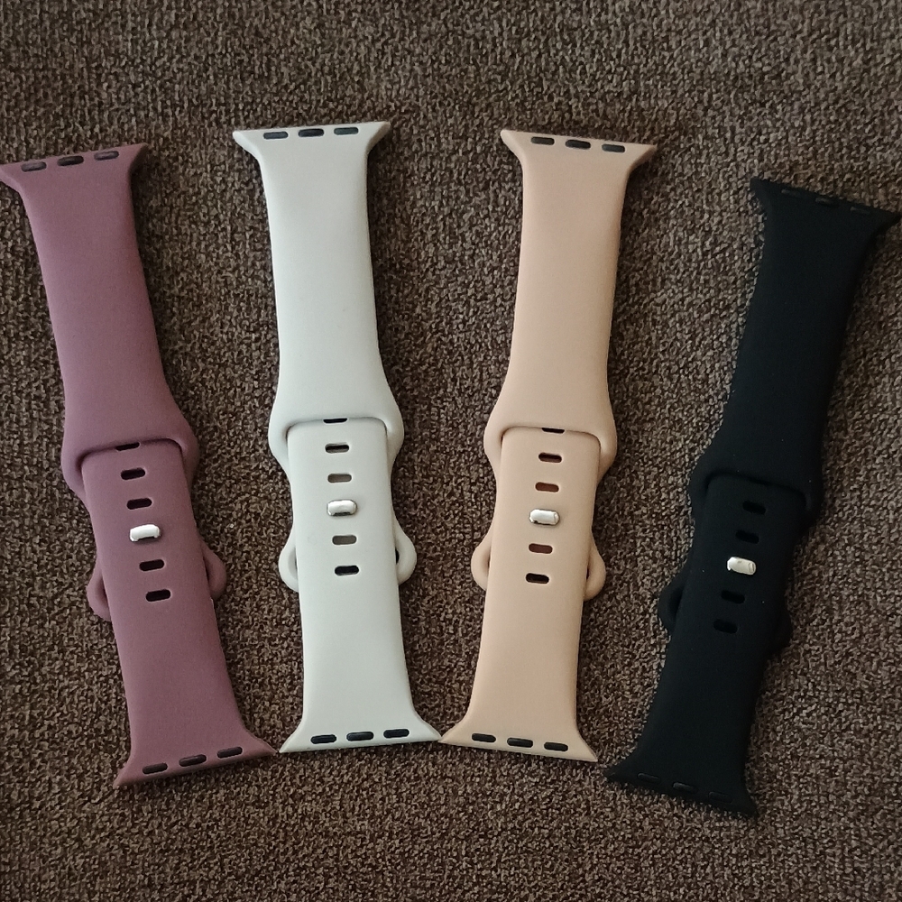 Set of Four Silicone Watch Bands